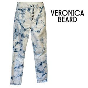 Veronica Beard Blue and White Skinny Jeans